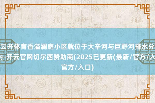 云开体育  香溢澜庭小区就位于大辛河与巨野河排水分区内-开云官网切尔西赞助商(2025已更新(最新/官方/入口)